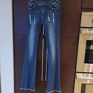 Chic Blue Flare Jeans for Women